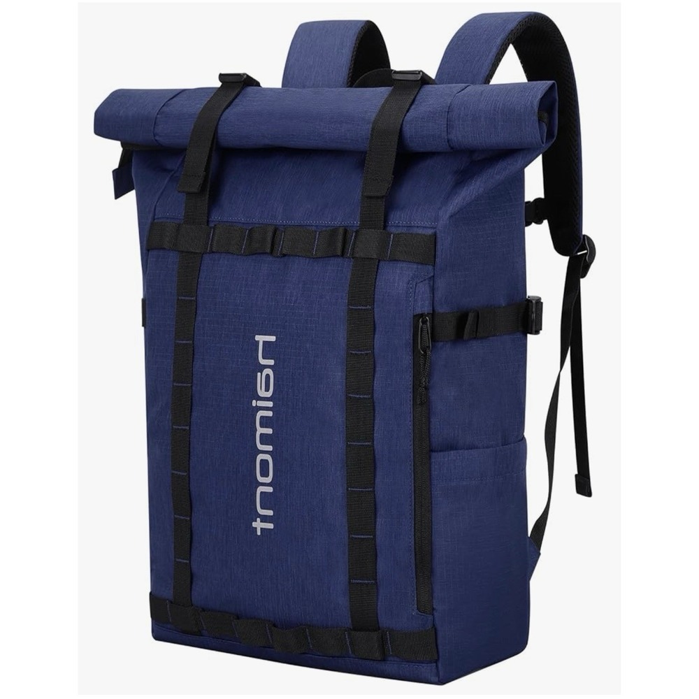 Haimont Roll Top Backpack Navy Blue 20L-30L Expandable Water‎ Resistant Bag